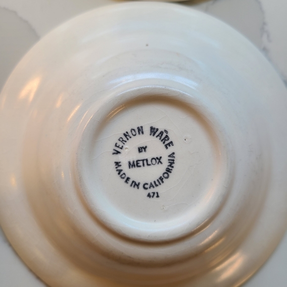 Vernon Ware by Vernon Antiqua, 4 bowls - Picture 8 of 9